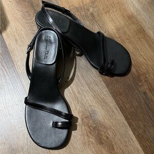 MASSIMO DUTTI Black Sandals - Size 38